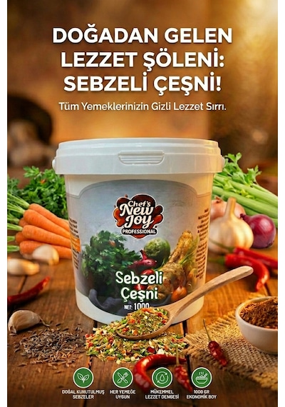 Sebzeli Çeşni 1000 G X 8 Adet - 1 Koli Koli Bazlı Avantaj Paketi