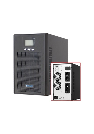 Dotvolt Volt-mn-3kva 3 Kva Online Kesintisiz Güç Kaynağı Ups Lcd 1/1 Faz, 6 12v 7ah
