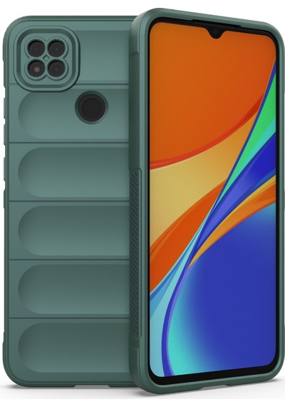 Newface - 613 - Xiaomi Redmi 9c Kılıf Optimum Silikon - - Csmo-tex - Koyu Yeşil