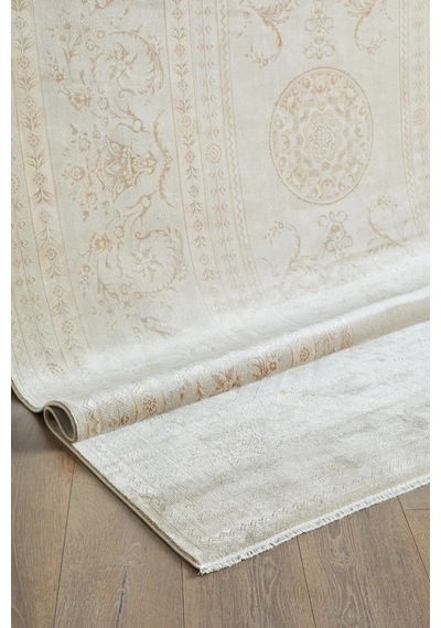 Apex Halı Pantheon 5091 Açık Bej Viskon Makine Halısı Bej - Vizon