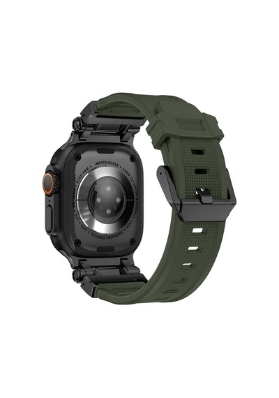 Watch 7 45mm Krd-101 Titanyum Metal Başlıklı Silikon Kordon