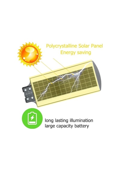 Güneş Enerjili Sokak Lambası 120 W Beyaz
