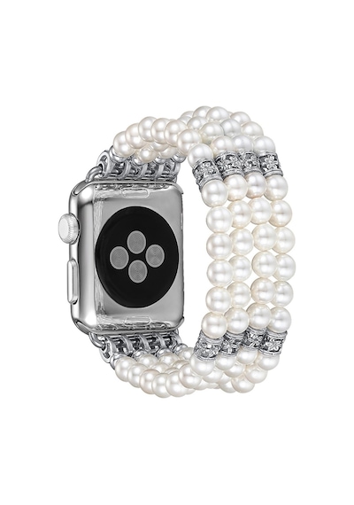 Ally Apple Uyumlu  Watch 7 45 MM 6-5-4 44 MM Full Boncuk Taşlı Kordon Kayı