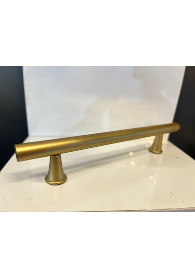 Berlin Metal Kulp 128mm Mat Altın Dolap Kapak Modern Tv Ünite Çekmece Mobilya Komidin Vestiyer Mat Altın