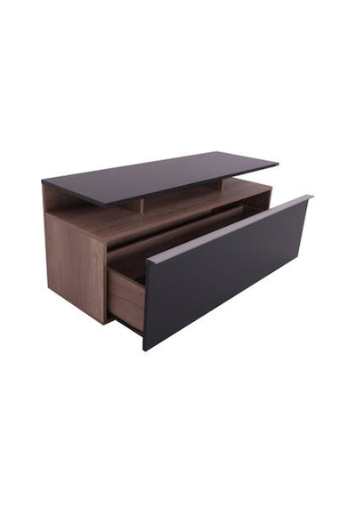 Vision Çekmeceli Tv Sehpası - Açık Ceviz Tori -Siyah117 x 48 x 40 CM