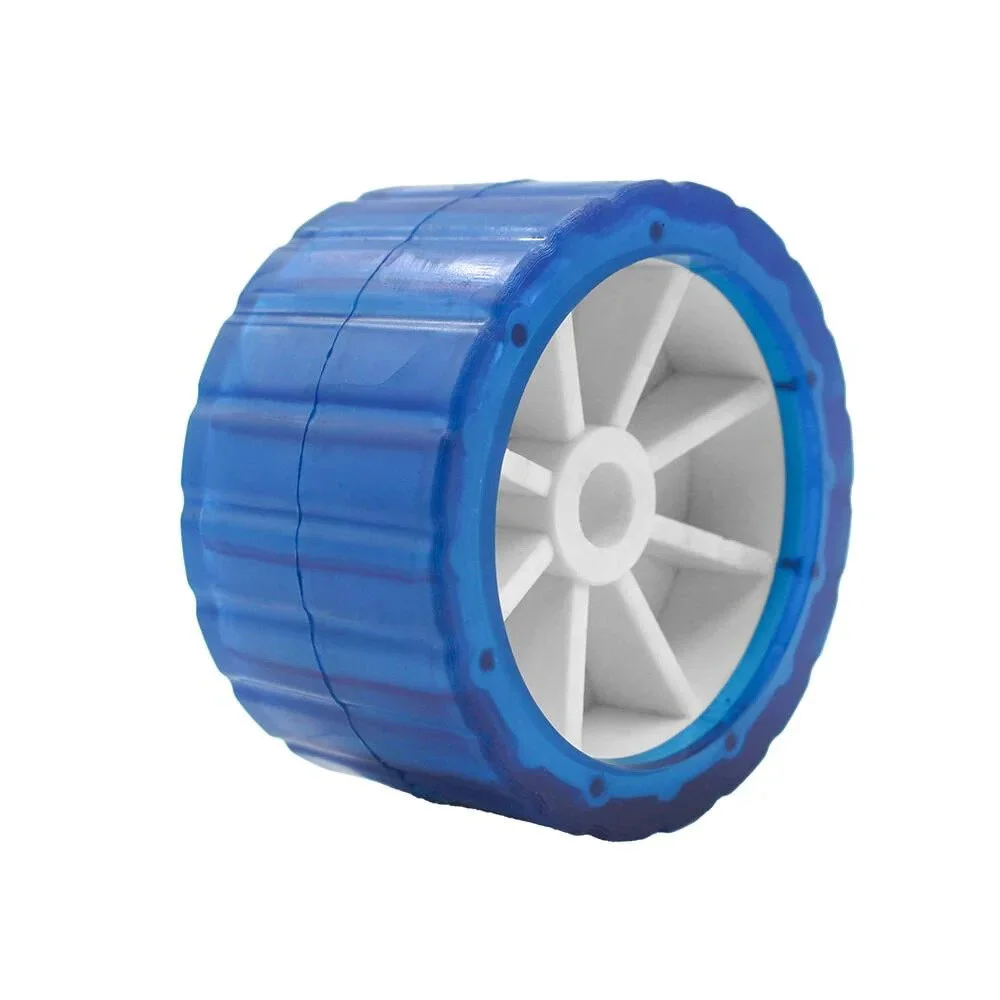 Tekne Römorku Yan Makara Takozu Şeffaf Elastomer Mavi