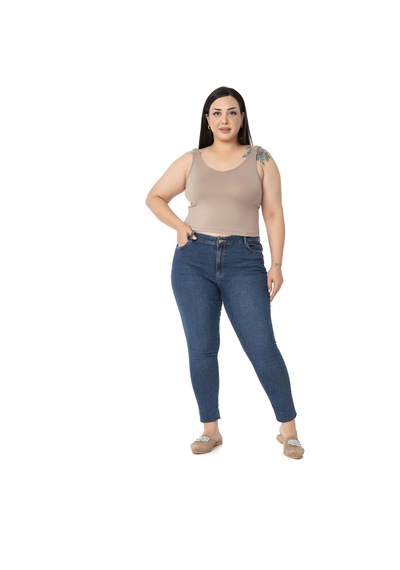 Disentis Büyük Beden Askıları Büzgülü Drapeli Crop Vizon Body-vizon Vizon