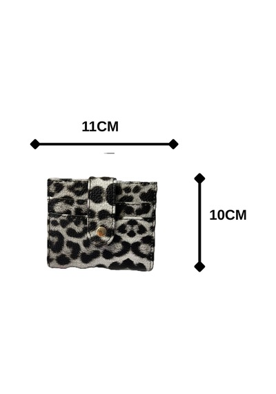 Bonita Leopar Desenli Kadın Mini Cüzdan-fermuarlı Bozuk Para Bölmeli,kartlık Ve Cüzdan Turuncu
