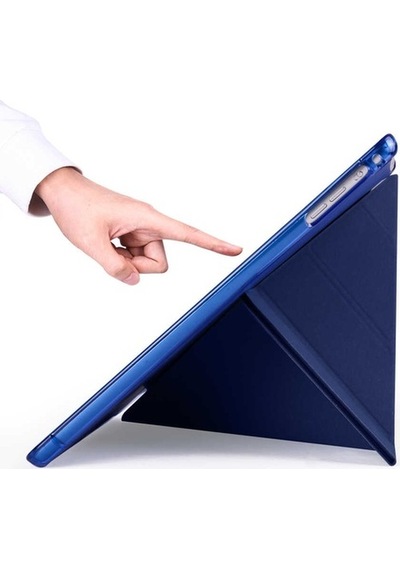 Apple Uyumlu iPad 9.7 2017 Kılıf Tri Folding Smart With Pen Standlı Kale