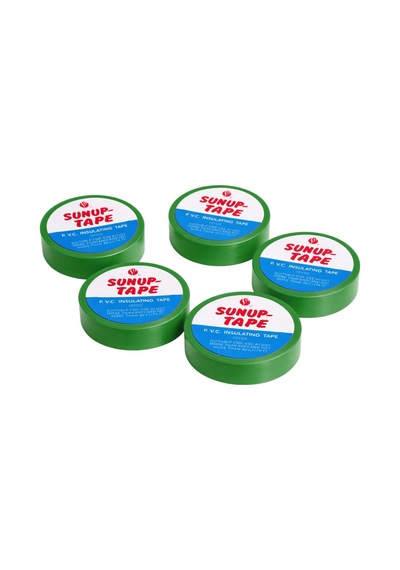 Sunup Sn-27923 Yeşil 0.13x18mm İzole Pvc Elektrik Yalıtım Bant 5'li Paket
