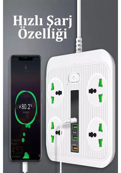 Qpen Sc05 8in1 Priz Dönüştürücü