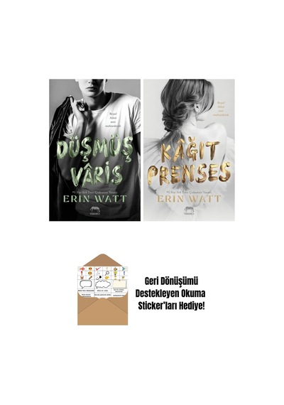 Lekeli Taç Royal Serisi 4. Kitap + Kâğıt Prenses Royal Serisi 1. Kitap