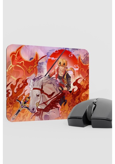 Thoma Genshin Impact Anime Oyuncu V3 - 22x18 Gaming Mouse Pad Fare Altlığı