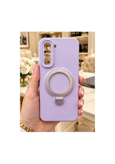 İnfinix Hot 60 Pro Plus İle Uyumlu 360 Derece Dönebilen Kalın Metal Magsafe Halka Stantlı İçi Kadife Korumalı Ultra Lüx Premium Silikon Kılıf Lila İnfinix Hot 60 Pro Plus İle Uyumlu 360 Derece Dönebilen Kalın Metal Magsafe Halka Stantlı İçi Kadife Korumalı Ultra Lüx Premium Silikon Kılıf Lila