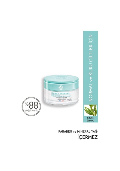Yves Rocher Normal Ve Kuru Ciltler Için Hydra Vegetal - Üre & Shea Yağı - Yoğun Krem-50 ML 56064