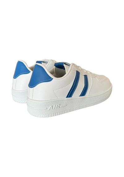 Unisex Bağcıklı Günlükspor Sneaker Ayakkabı Beyaz - Mavi-beyaz - Mavi Beyaz - Mavi