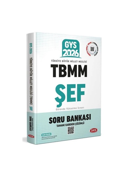 Data 2026 Gys Tbmm Şef Soru Bankası Çözümlü Görevde Yükselme Data Yayınları