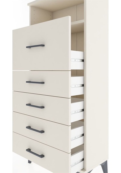 Hyperion Dolap Tek Raflı 5 Çekmeceli 60x44x134 Aytaşı-aytaşı Aytaşı