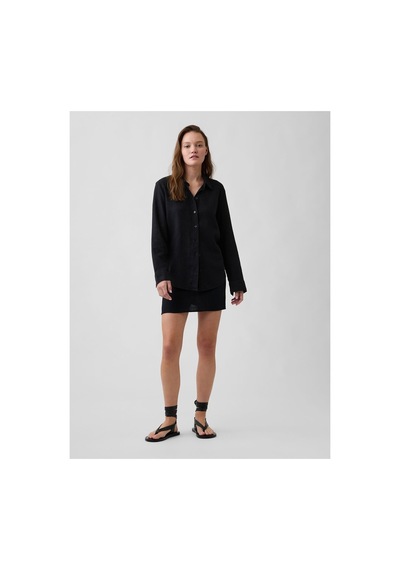 Gap V-hs Keten Kolay Giyilebilir Gömlek Gerçek Siyah %55 Keten Avrupa Keten Standardı Efs , %45 Viskoz Rayon L Gap V-hs Keten Kolay Giyilebilir Gömlek Gerçek Siyah %55 Keten Avrupa Keten Standardı Efs , %45 Viskoz Rayon L