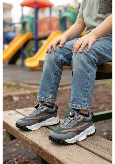Vicco Tora Füme Anatomik Akıllı Bağcıklı Sneaker Erkek Çocuk Ayakkabı 346.f26k.137