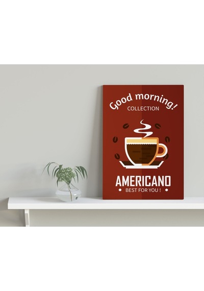 Bk Home Coffee Tasarımlı Kanvas Tablo 30X50Cm-8 (512115460)
