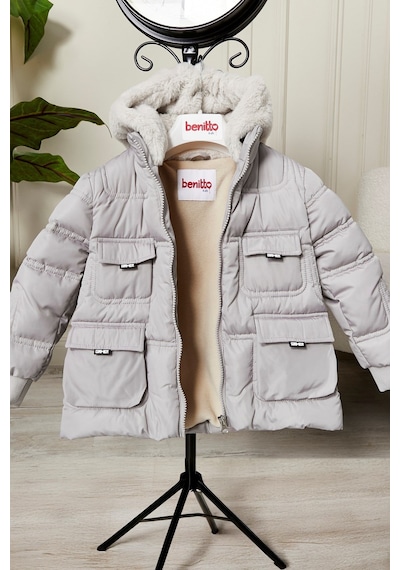 Benitto Kids Erkek Bebek Çocuk Mont 51357 Bej