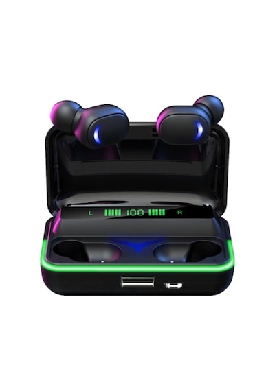 E10 Mipods Bt 5.1 Oyuncu Kulaklığı Işıklı Led Göstergeli Bluetooth Kulakiçi Kulaklık