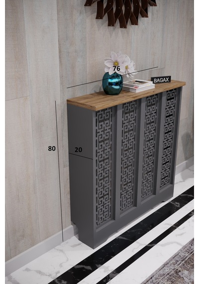 Dekoratif Petek Dolabı Kalorifer Peteği Kapatma Ünitesi Modern Tasarım İç Ölçü 76 Cm Dış Ölçü 80 Cm Petek 76 Antrasit Üstü Çam D5 Dekoratif Petek Dolabı Kalorifer Peteği Kapatma Ünitesi Modern Tasarım İç Ölçü 76 Cm Dış Ölçü 80 Cm Petek 76 Antrasit Üstü Çam D5