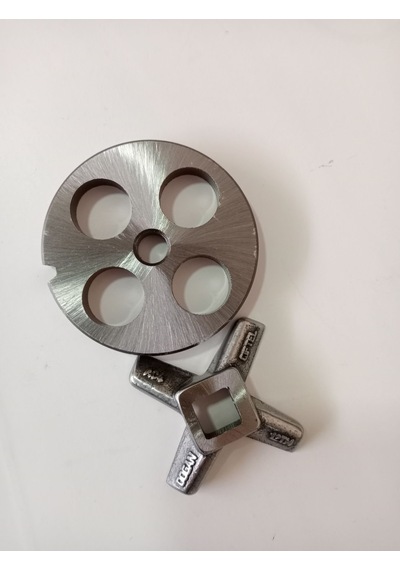12 Lik Kıyma Makinesi Aynası Ve Bıçak Seti Çelik 4.5 MM