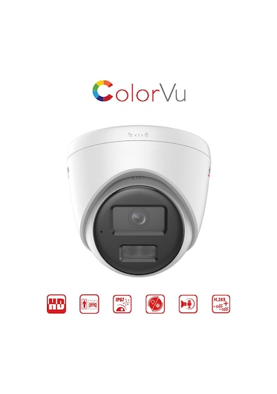 Ds-2cd1327g2h-lıuf - 2 Mp Colorvu + Smart Hybrid Light Dome Network Kamera