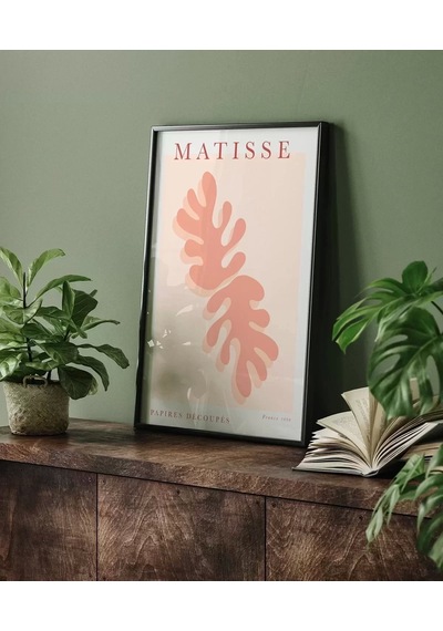 Çerçevesiz Poster Matisse Pembe Bitki