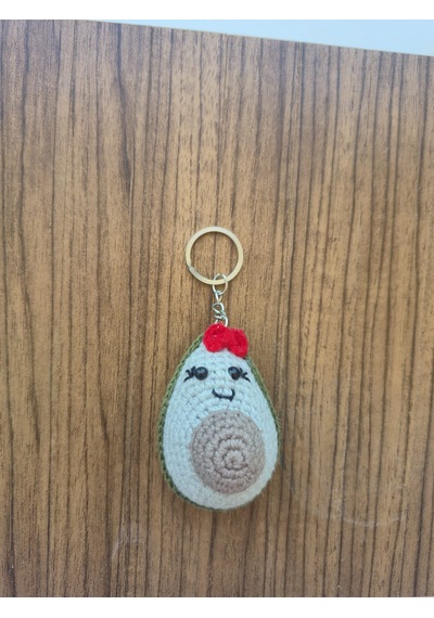Amigurumi Eti Puf Anahtarlık Açık Yeşil
