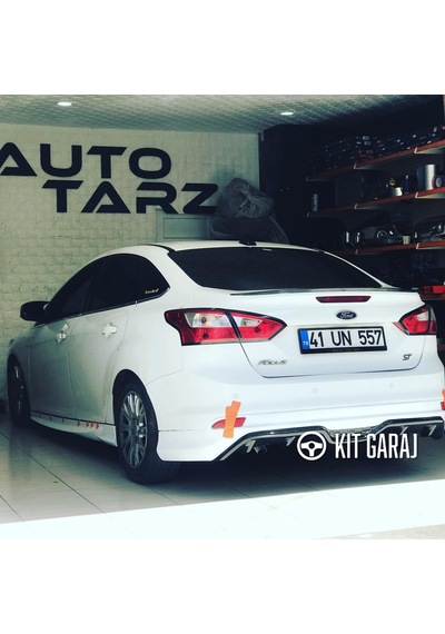 Kit Garaj Ford Focus 3 Sedan Makyajlı - Makyajsız Arka Ek Boyasız Plastik