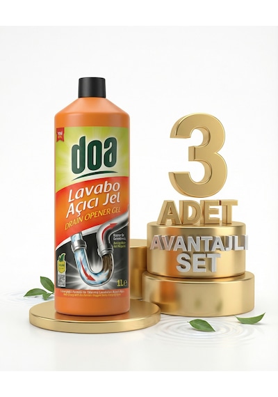 Doa Lavabo Açıcı Jel 3x1000 Ml