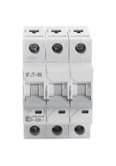Eaton 194792 Minyatür Devre Kesici - 4,5ka - C Eğrisi - 3x20a