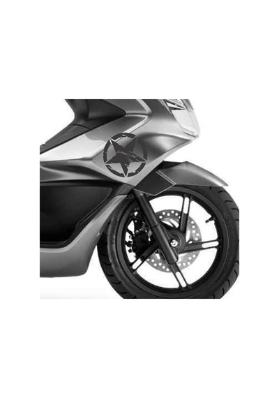 Deeb Army Pcx Yıldız Sticker Etiket Mat Siyah 2 Adet
