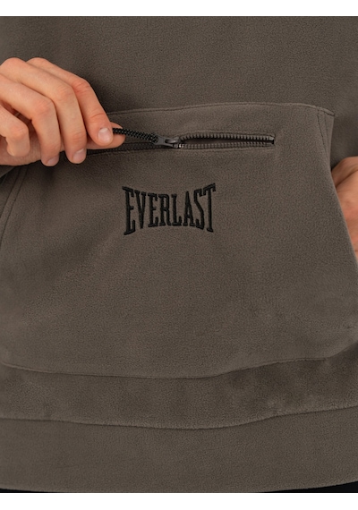 Everlast Winter Essentials Füme Erkek Kapüşonlu Polar Hoodie Füme