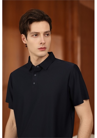 New Performance Premium Polo T-shirt 82% Nylon 18% Spandex Lacivert