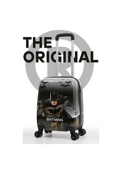 Louisiana Polo Lisanslı Batman Policarbon Çocuk Valizi Siyah-beyaz 2986