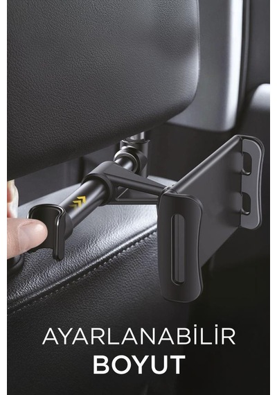 Torima JX-050 Ayarlanabilir Arka Koltuk Telefon Tablet Tutucu Siyah
