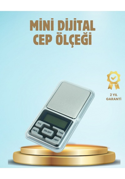 300 - 882 - Gr Hassas Cep Terazisi Mavi Işıklı - Kmrsfres - Lcd Ekranlı