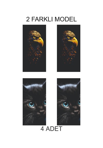 Estetik Çizgi Kapı Direk Folyo Sticker Etiket