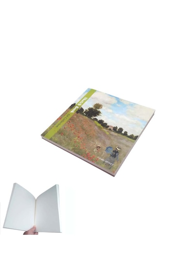60 Yaprak Çizgisiz Serbest Çizim Eskiz Defteri Özel Baskı Kapaklı Defter Ebat: 19,5 Cm X 19,5 Cm