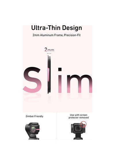 Osmo Pocket 4/3 Filtre Seti Vnd2-32 + 1/4 Black Mist + Cool Rose + Cpl