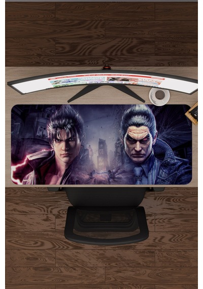 Tekken Kaymaz Dikişli Kauçuk Oyuncu Mousepad V3 - 90x40 Xxl Gaming Mouse Pad Fare Altlığı