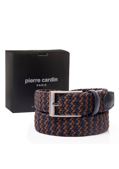 Pierre Cardin Multi Renk Örgü Erkek Kemer En 3,5 Cm Pc-1745 Kahverengi - Lacivert