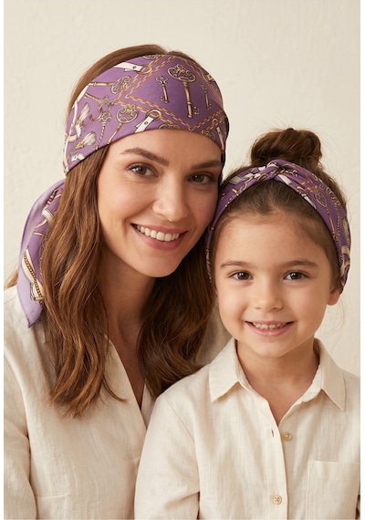Sisley Flora Bandana/fular -2015-47 47 Mor