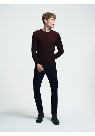 Regular Fit Erkek Kazak Bordo