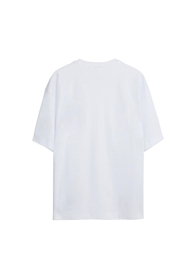 Noıssey Astronot Tasarımlı Unisex Oversize T-shirt Çok Renkli