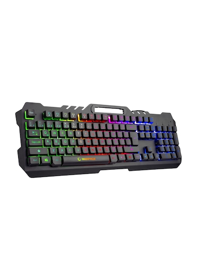 Rampage Fitment KM-GX7 Kablolu Gökkuşağı Aydınlatmalı Klavye + Mouse + Kulaklık + Mouse Pad